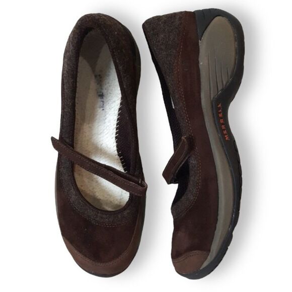 Merrell Brown Encore Emme Mary Jane Shoes in Coffee Bean Size 8.5 - Picture 1 of 10